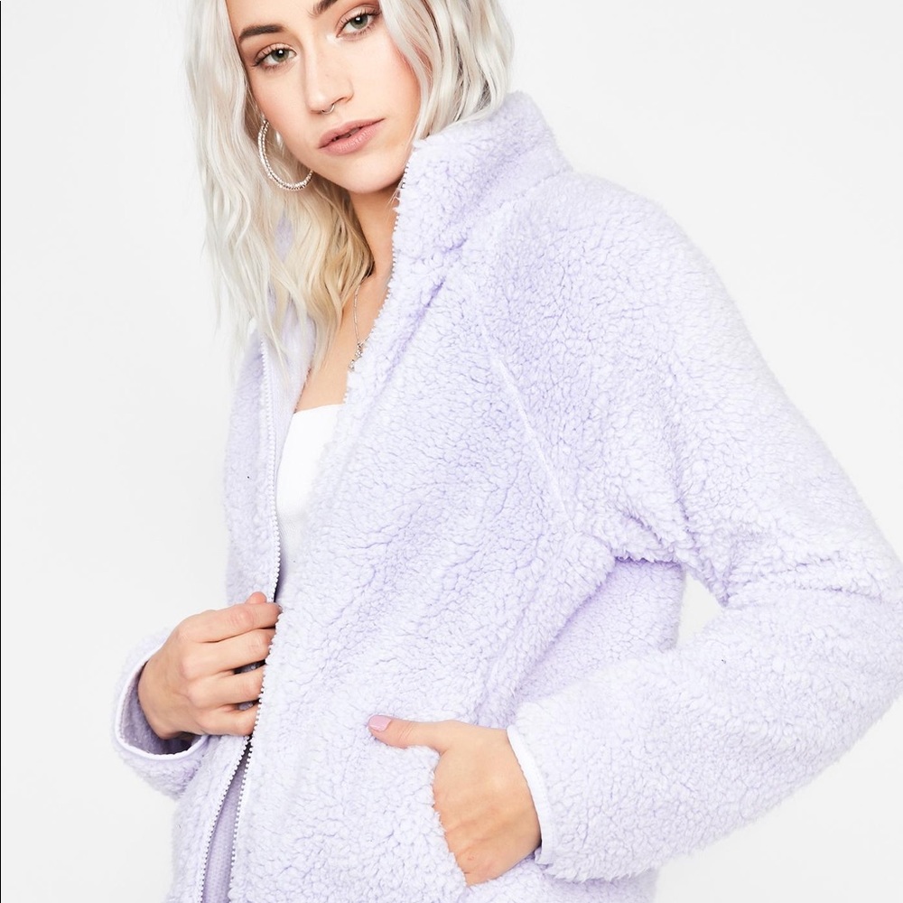 Lavender Just For Fun Sherpa Jacket